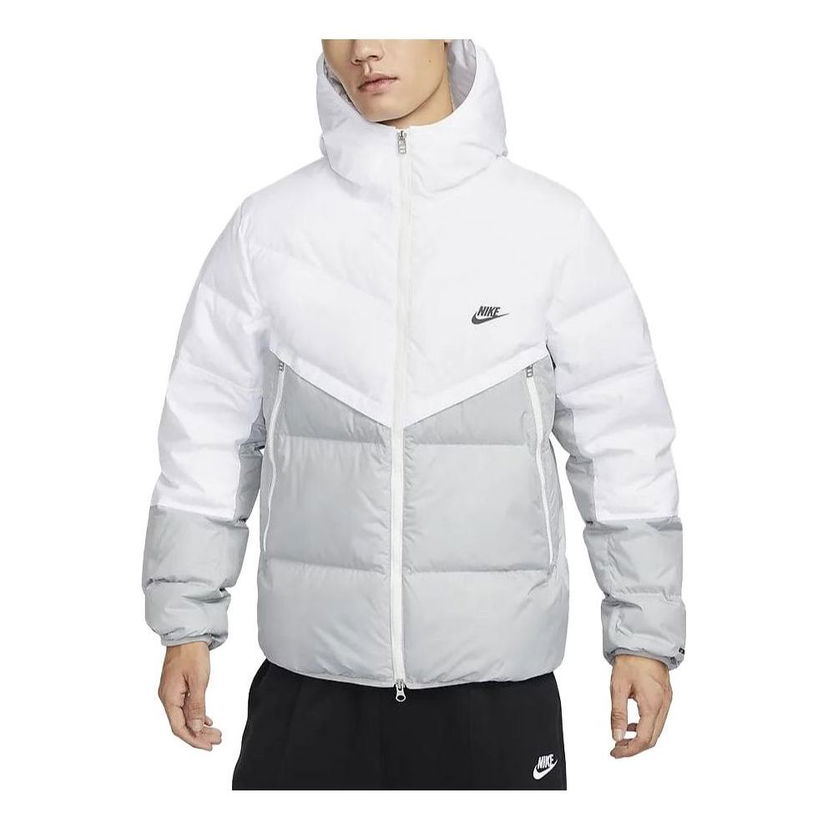 Puffer jakke Nike Windrunner Storm-FIT Men's Hooded Jacket Hvid | DV1132-100