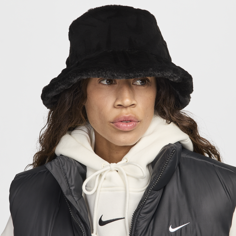 Hat Nike Apex Faux Fur Bucket Hat Sort | HF7194-010