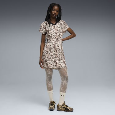 Kjole Puma A$AP ROCKY Snakeskin Print Short-Sleeve Polo Dress Flerfarvet | 633416_36, 0