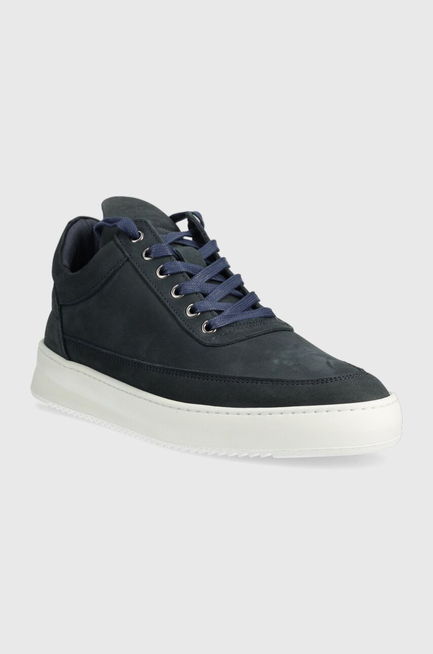 Sneakers og sko Filling Pieces Low Top Ripple Nubuck Mørkeblå | 2512284-2001, 1