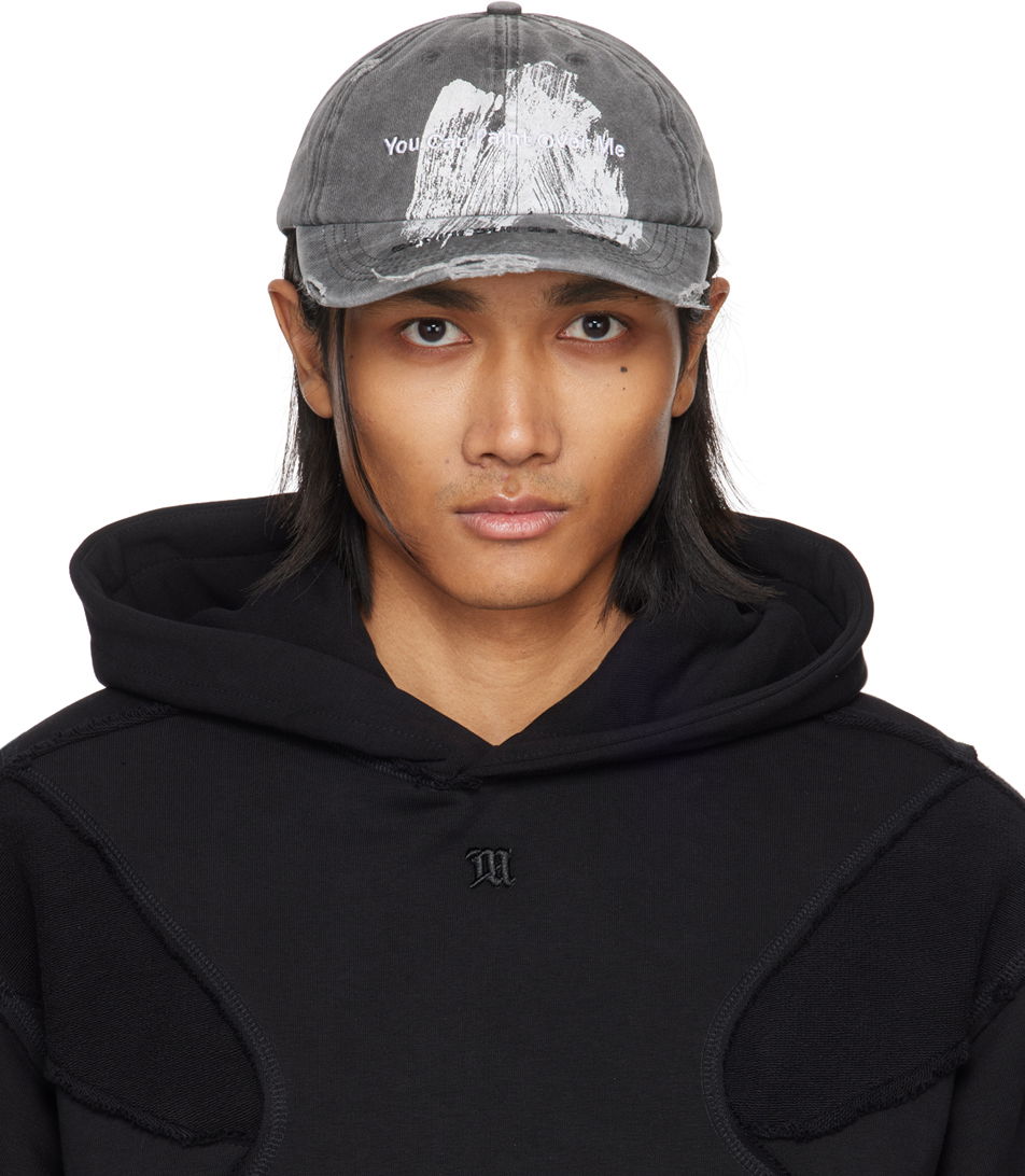 Kasket MISBHV Paint Over Me Denim Cap Sort | 230A507, 0