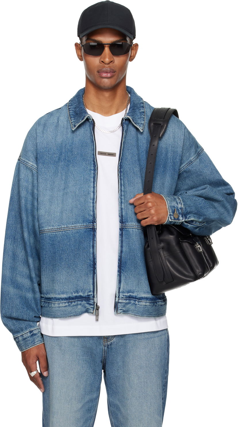 Jakke Fear of God Fear of God ESSENTIALS Denim Trucker Jacket Blå | 202SP254270F