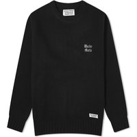 Sweater WACKO MARIA Crew Neck Knitted Jumper Sort | 23FW-WMK-KN02-BLK, 1