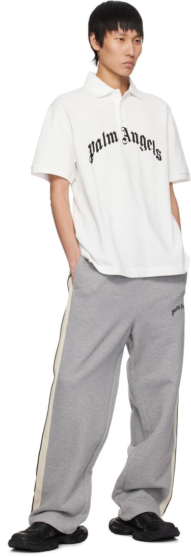 Joggingbukser Palm Angels Palm Angels Curved Logo Sweatpants Grå | PMCH02BS25FLE0010810, 3