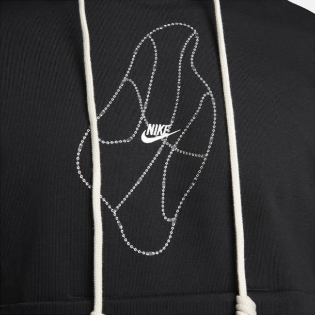 Sweatshirt Nike Dri-FIT Standard Issue Pullover Basketball Hoodie Sort | DQ6103-010, 1