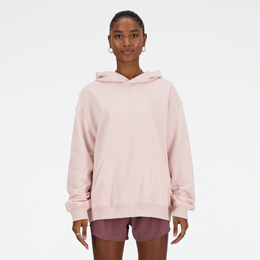 Sweatshirt New Balance hoodie Beige | WT41537OUK, 0