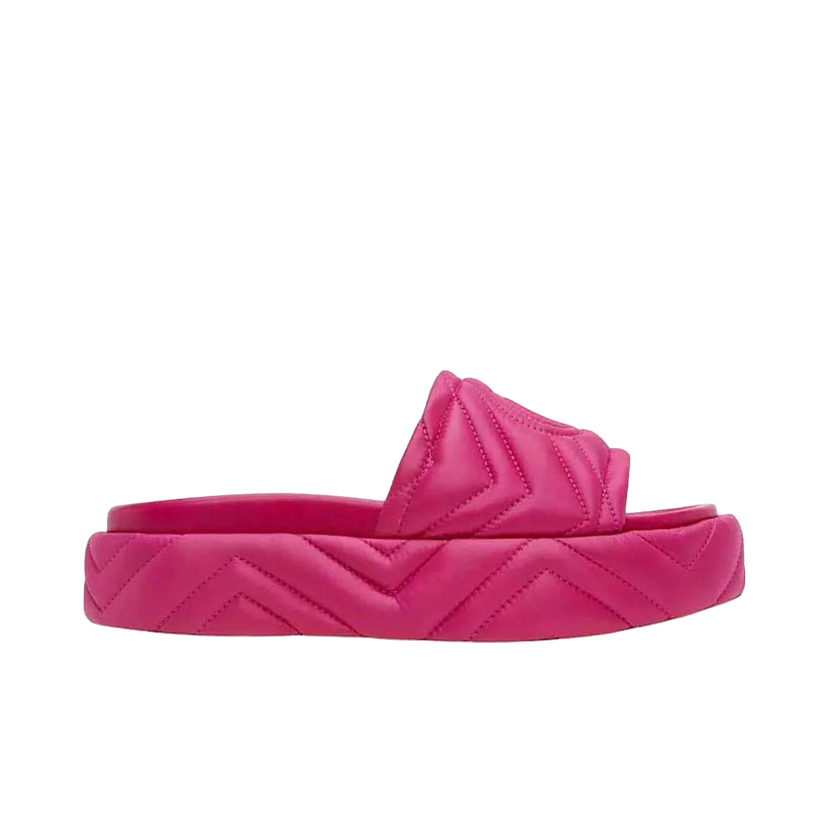 Sneakers og sko Gucci Quilted Angelina Platform 55 mm Sandal Lovely Pink W Lyserød | 723382 FQL00 5422