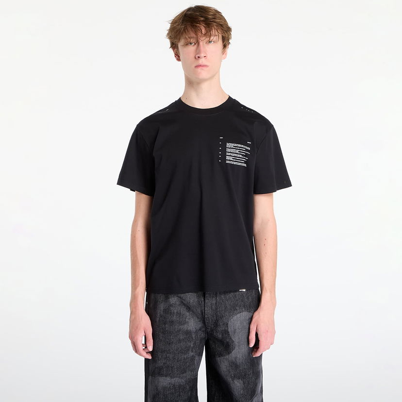T-shirt HELIOT EMIL Photon T-Shirt Black Sort | AW25_M_09_150_BLK01