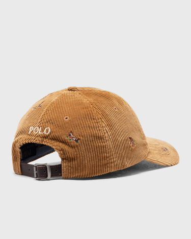 Kasket Polo by Ralph Lauren Embroidered Corduroy Baseball Cap Beige | 710979195001, 1