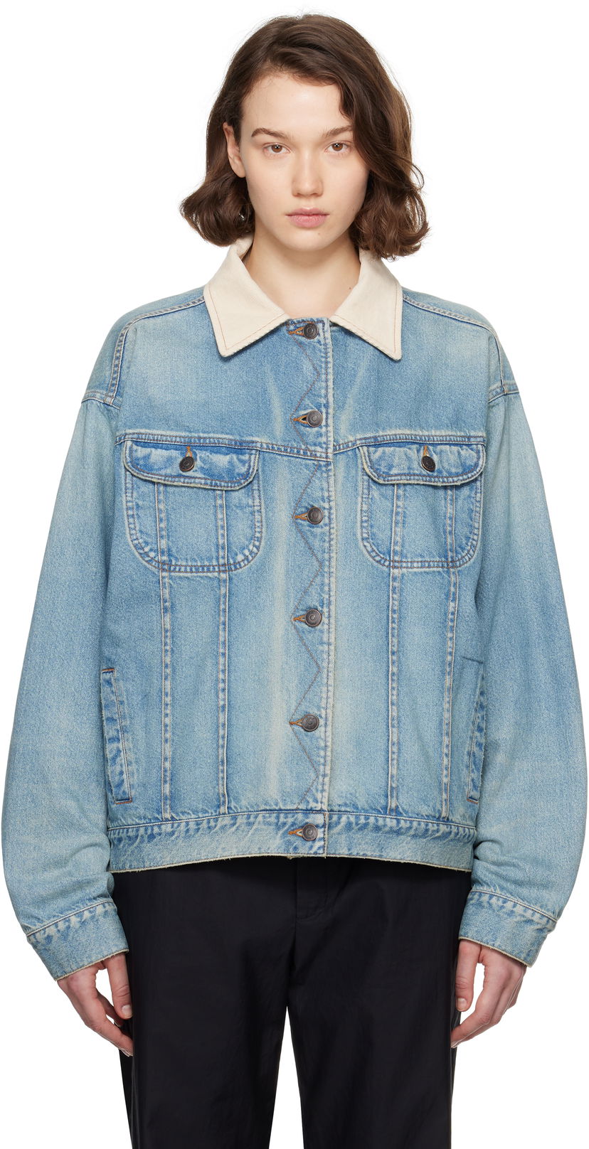 Jakke The Row The Row Jorelle Denim Jacket Blå | 8938-W3932