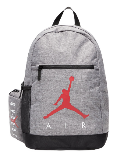 Rygsæk Jordan Air School Backpack Carbon Heather Metalisk | 9B0503-GEH