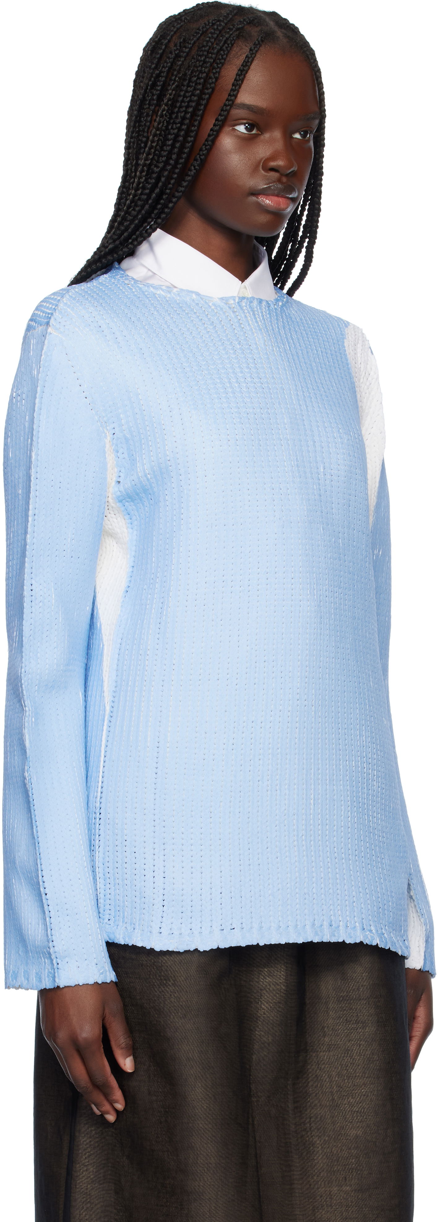 Sweater Comme des Garçons Crewneck Sweater Blå | FO-N004-051, 1