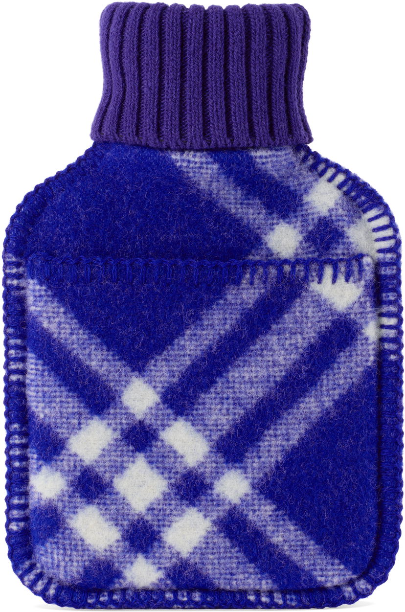 Tilbehør Burberry Burberry Wool Check Hot Water Bottle Blå | 8077637