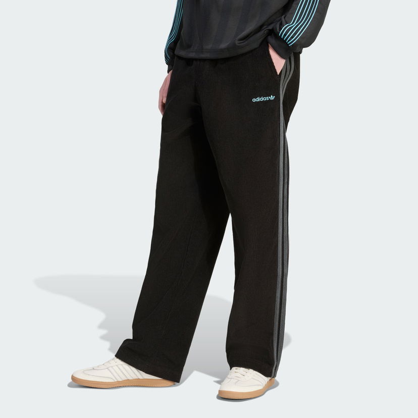 Bukser adidas Performance Corduroy Wide Leg Pants Sort | JX3107