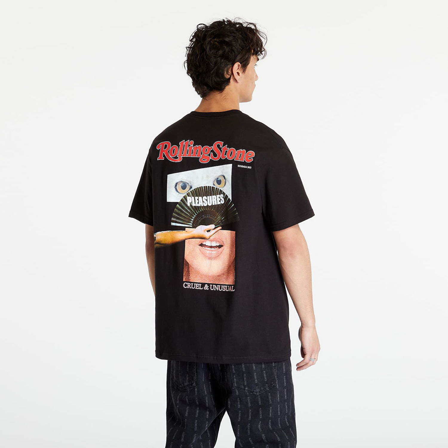 T-shirt Pleasures Rolling Stone T-Shirt Sort | P23SU056 BLACK, 0