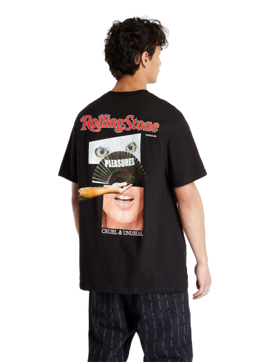 T-shirt Pleasures Rolling Stone T-Shirt Sort | P23SU056 BLACK