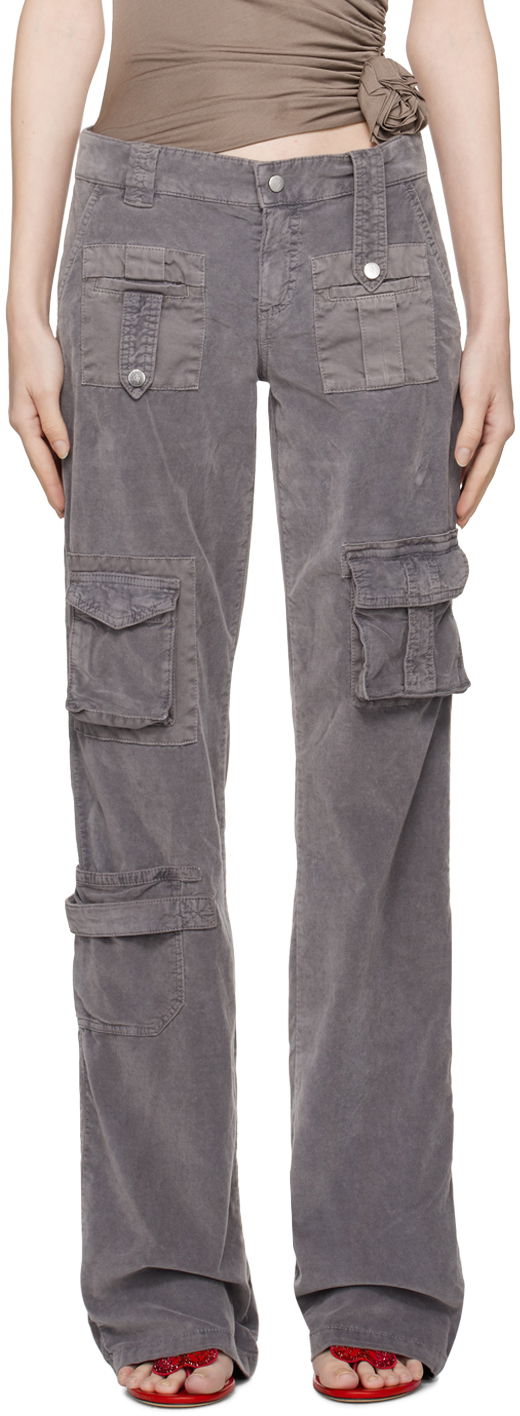 Cargo bukser Blumarine Cargo Pocket Trousers Grå | A322P101A