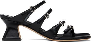 Kjole Aeyde Aeyde Eanna Nappa Leather Heeled Sandals Sort | A11-HS-ARCS55TB151-SS25-800-007, 0