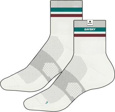 Sokker Saysky Saysky Logo Combat Quarter Socks Hvid | ouaso403c101-ouaso403c101, 1