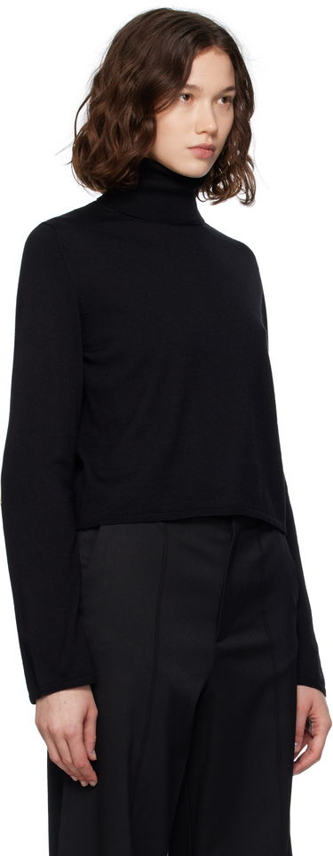 Sweater Maison Margiela MM6 Maison Margiela Knitted Cropped Turtleneck Beige | S52HA0296 M13133, 4