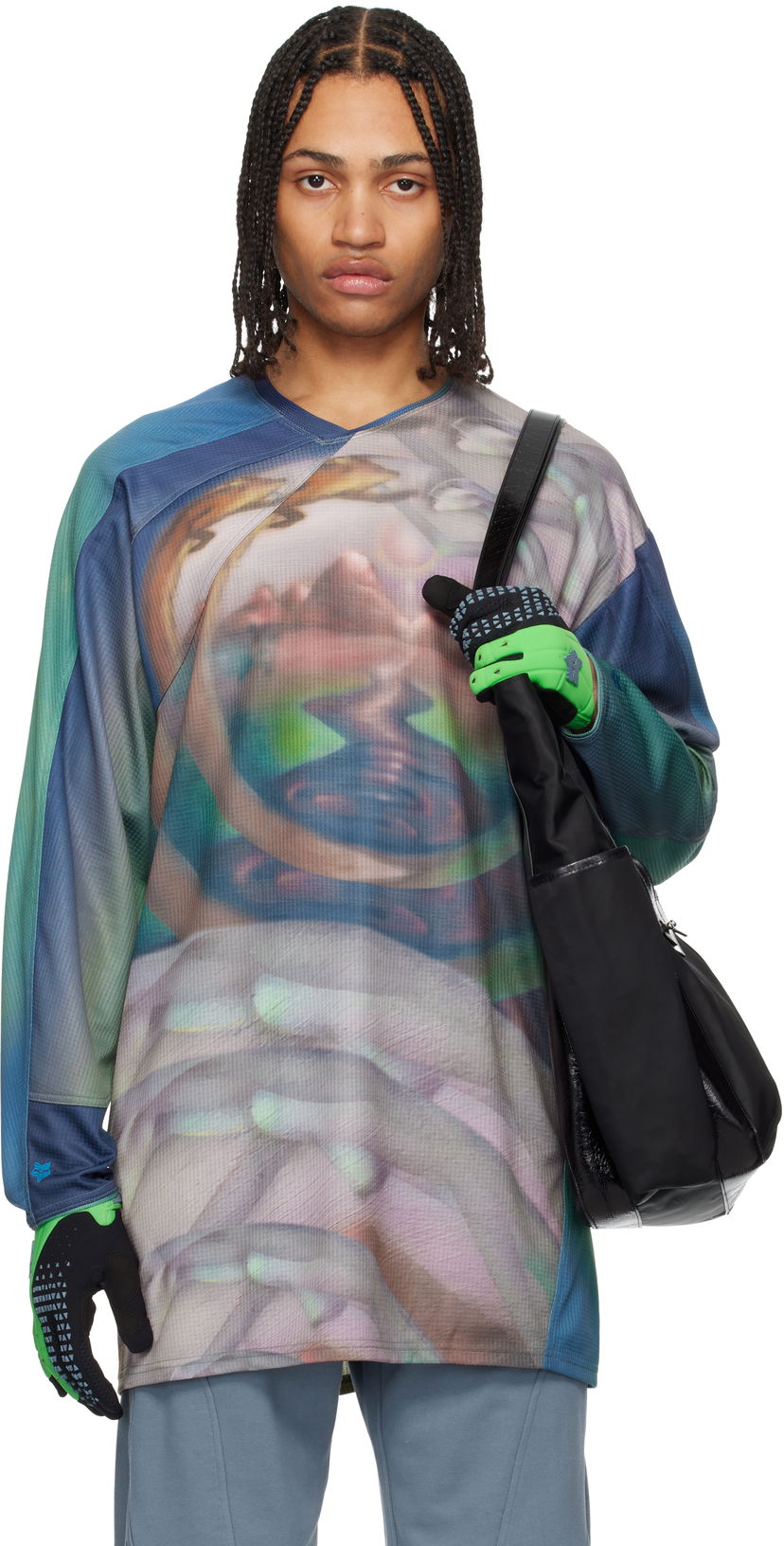 Jersey KIKO KOSTADINOV Kiko Kostadinov Fox Racing Edition Printed Tunic T-Shirt Flerfarvet | 36888-564