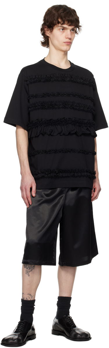 T-shirt Simone Rocha Simone Rocha Ruffle Frill T-Shirt Sort | 5325 0553, 3