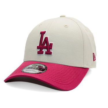 Kasket New Era New Era MLB World Series Patch 9FORTY LA Dodgers Adjustable Cap Beige | 60595243, 0