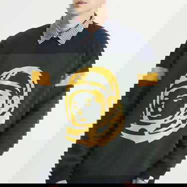 Sweater BILLIONAIRE BOYS CLUB Astro Panelled Knit Jumper Grøn | B25334-DGN, 5