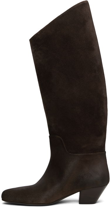 Tøj Marsèll Marsell Goccio Reversed Leather Tall Boots Brun | MW8341 P024, 2