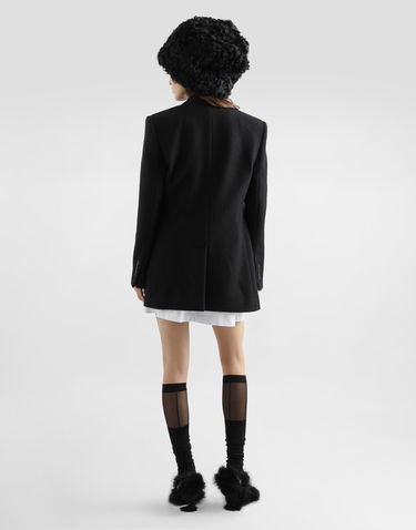 Jakke Dolce & Gabbana Dolce & Gabbana Double-Breasted Wool Jacket Sort | F29UBTHU2BBN0000, 2