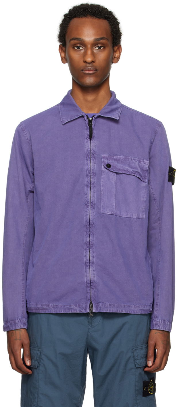 Jakke Stone Island Patch Jacket Lilla | 8015119WN, 0