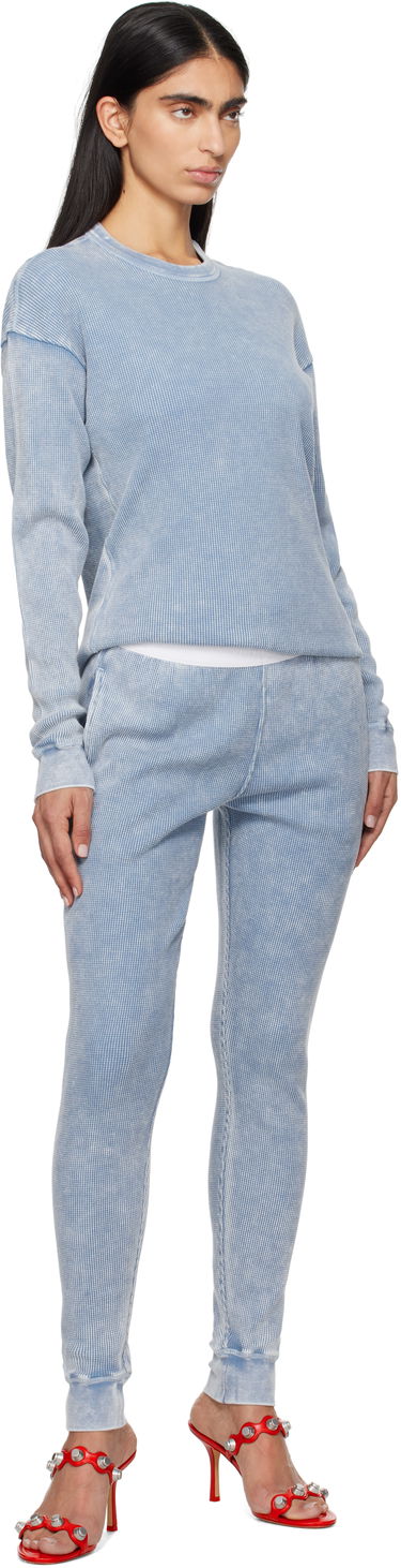 Sweater Alexander Wang Alexander Wang Long Sleeve Waffle Knit T-shirt Blå | UC4221611W, 3