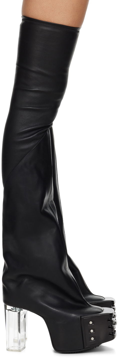 Sneakers og sko Rick Owens Flared Platform Boots "Black" Sort | RO02C1824 LSGEG0, 0