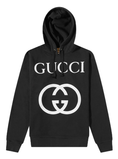 Sweatshirt Gucci Interlocking Gg Hoody Sort | 475374-X3Q25-1289