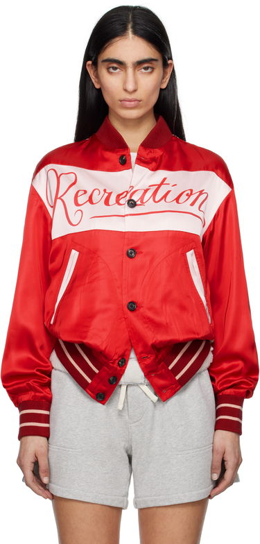 Bomberjakke Bode Bode Postcard Rally Jacket Rød | MRS25JA021, 0