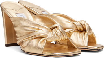 Tilbehør Jimmy Choo Jimmy Choo Avenue 85 Heeled Mules Metalisk | AVENUE 85, 3