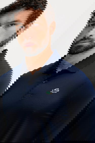 Polo skjorte Lacoste Long-Sleeved Polo Shirt Mørkeblå | DH2615, 3