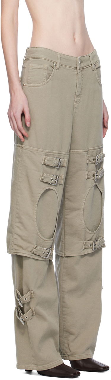 Cargo bukser Blumarine Blumarine Boyfriend Cutout Buckle Jeans Brun | A344J046A, 4