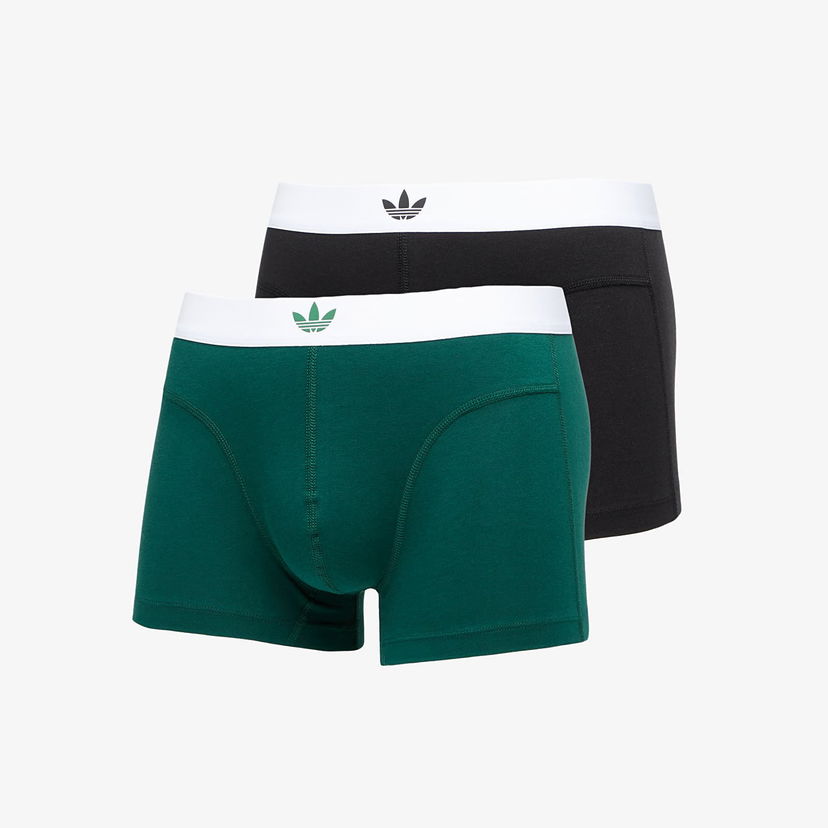 Boksere adidas Originals Adidas Comfort Flex Cotton Body Lines Trunk 2-Pack Sort | 4AR005-901
