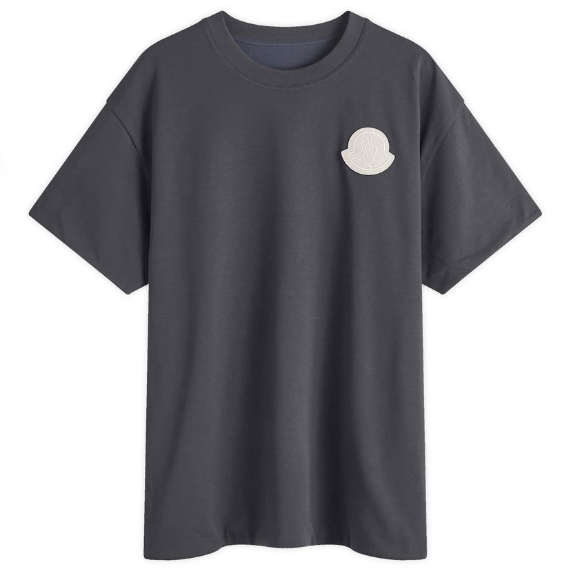 T-shirt Moncler Logo T-Shirt Navy Mørkeblå | 8C000-33-83927-F97