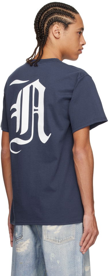 T-shirt Noah Noah Gothic 'N' T-Shirt Mørkeblå | T260SS25NVY, 2