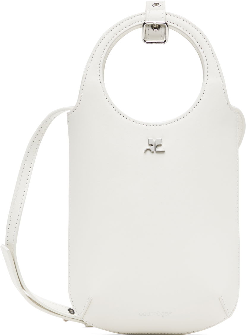 Håndtaske Courrèges Courrèges Slim Holy Bag Hvid | 225GSA178CR0065