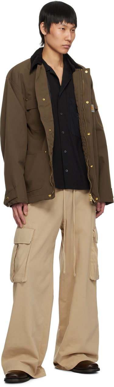 Cargo bukser Palm Angels Palm Angels French Terry Cargo Pants Beige | PMCF034S25FAB0016262, 3
