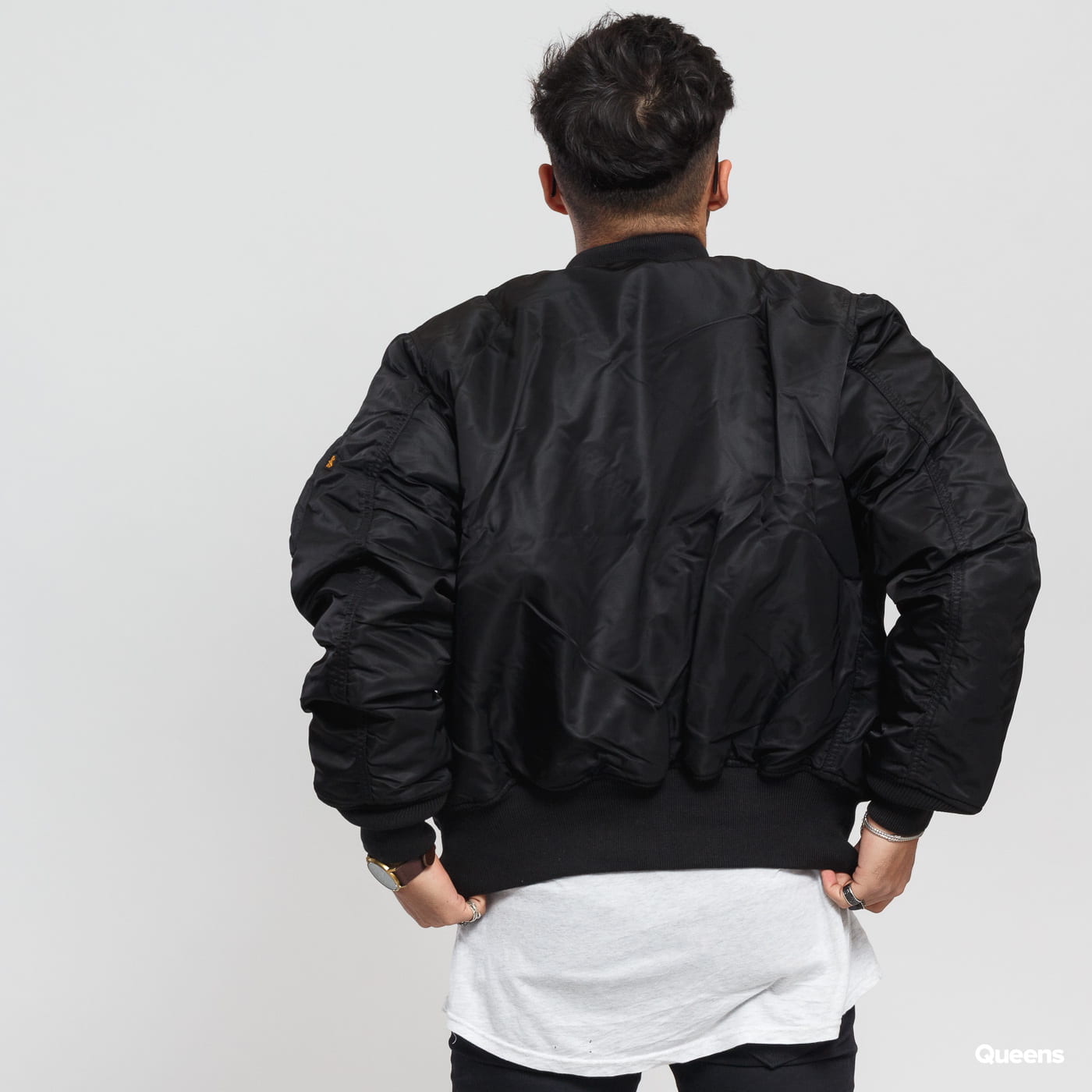 Bomberjakke Alpha Industries MA-1 Bomber Jacket Sort | 100101 03, 1