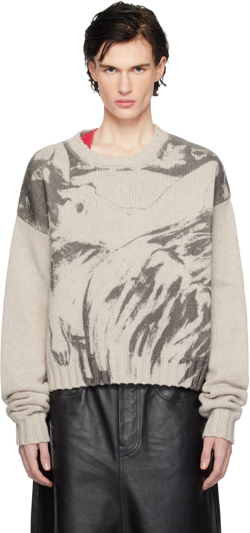 Sweater Enfants Riches Déprimés 'Past in Vain' Printed Sweater Grå | 080-227