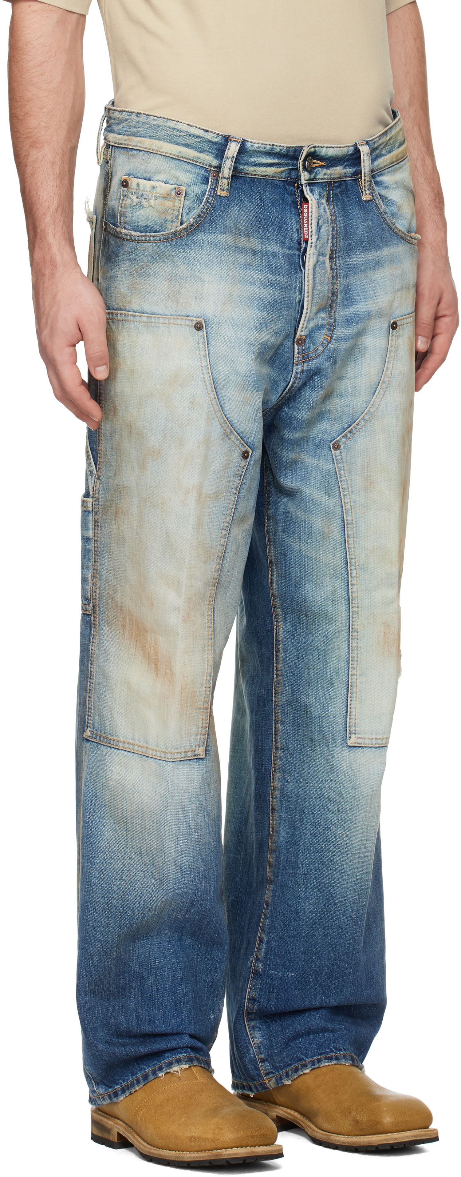 Jeans DSQUARED2 Dsquared2 Loose Carpenter Jeans Blå | S74LB1667_S30309, 1