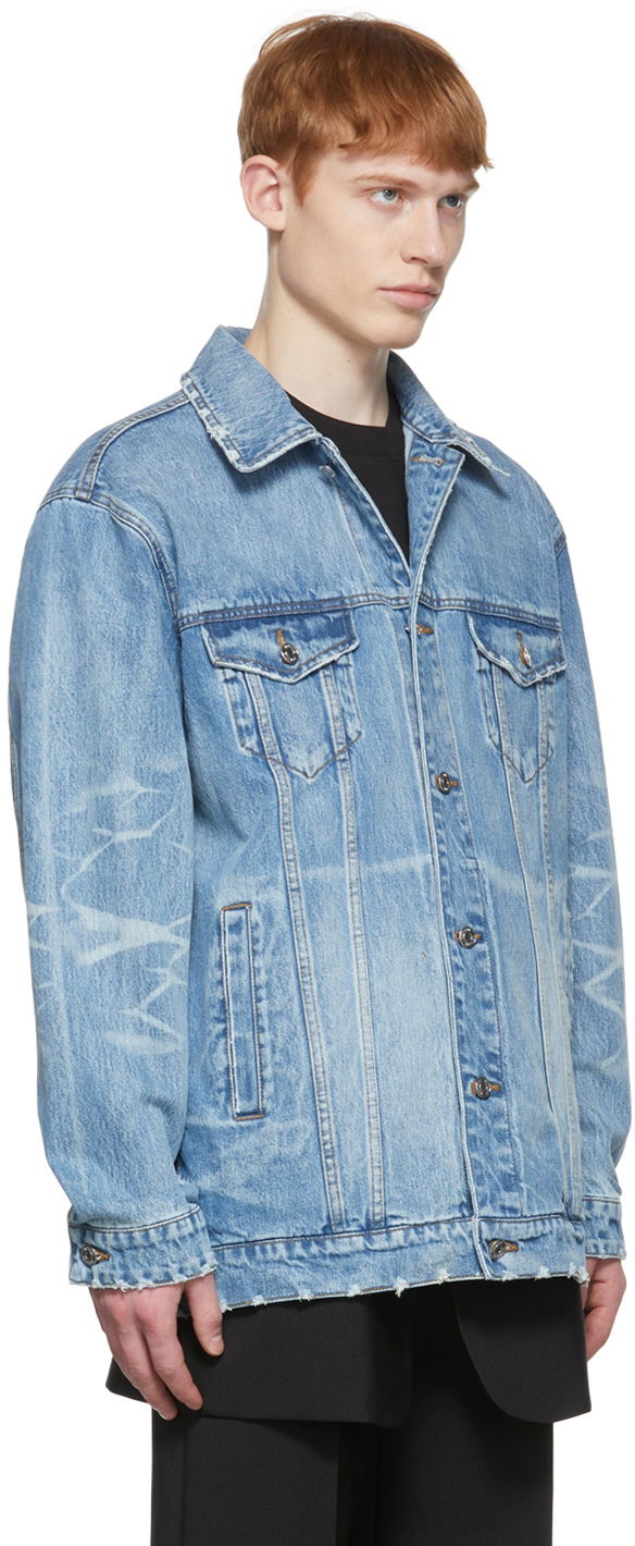 Jakke We11done We11done Trucker Denim Jacket Blå | WD-DJ1-22-354-U-BL, 1