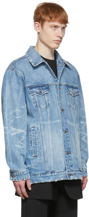 Jakke We11done We11done Trucker Denim Jacket Blå | WD-DJ1-22-354-U-BL, 1