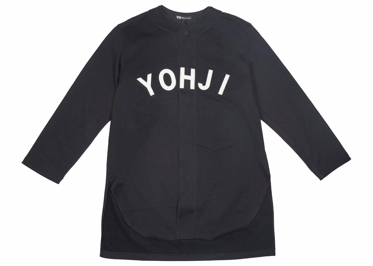 Tilbehør adidas Originals adidas Y-3 FT Yohji Letters Baseball Shirt Black/Off White Sort | FJ0434, 0