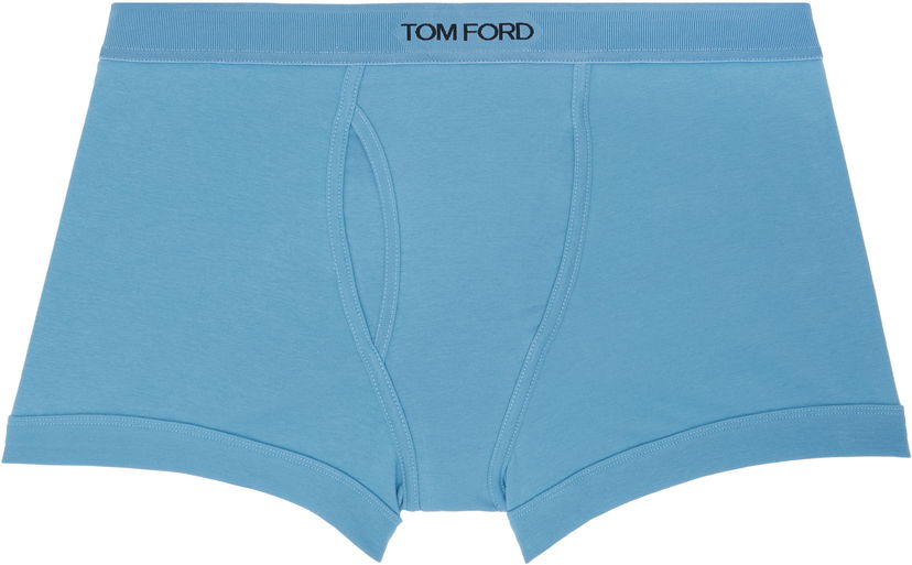Boksere Tom Ford TOM FORD Stretch Jersey Boxer Briefs Blå | T4LC3 204